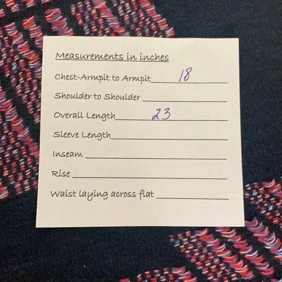 Lucky Brand navy tank top with multicolor woven print - Picture 6 of 6